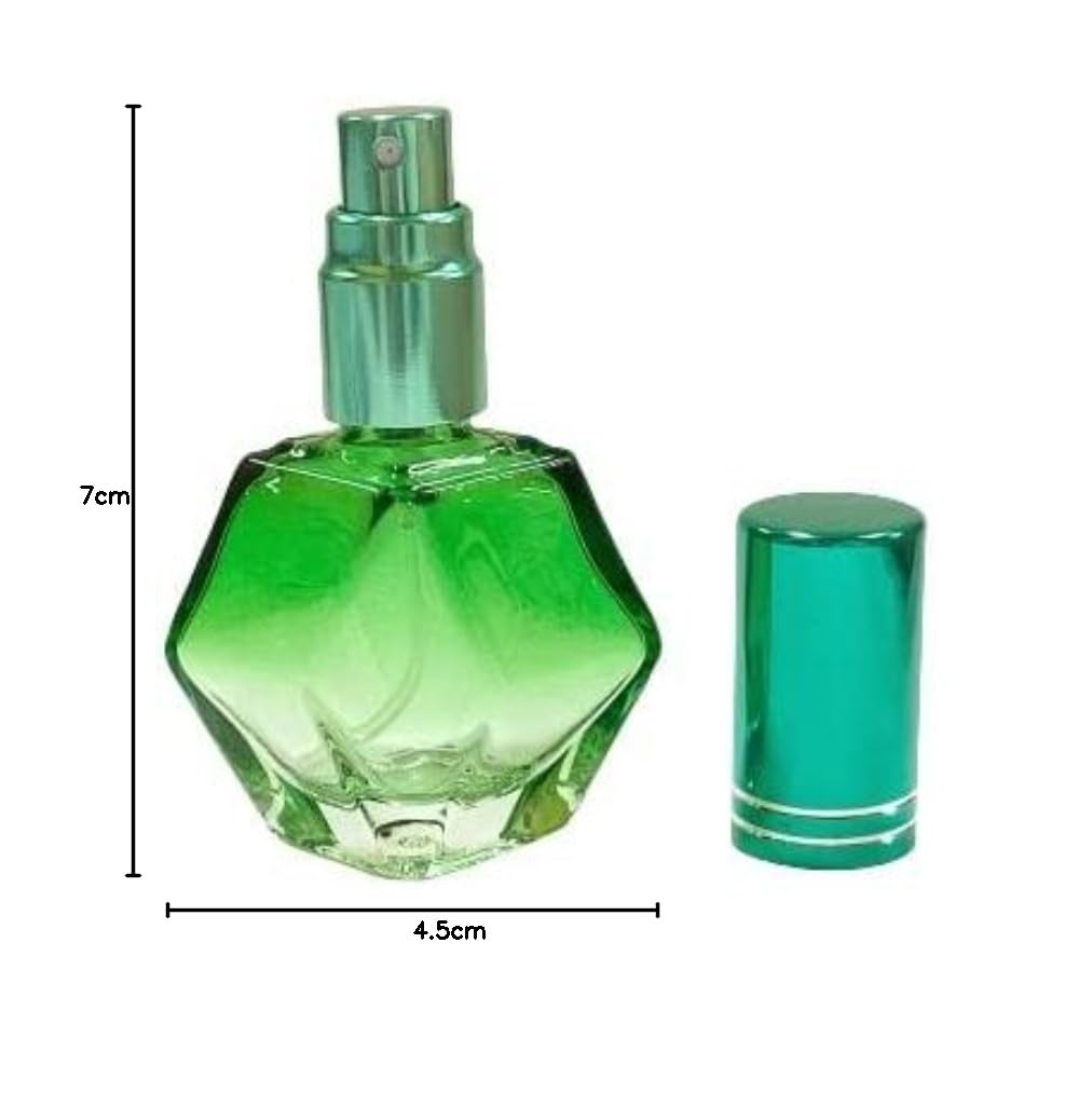 売り切れました 香水瓶 Amazon.co.jp: 【カラフル ダイヤカット スプレーボトル】《グリーン