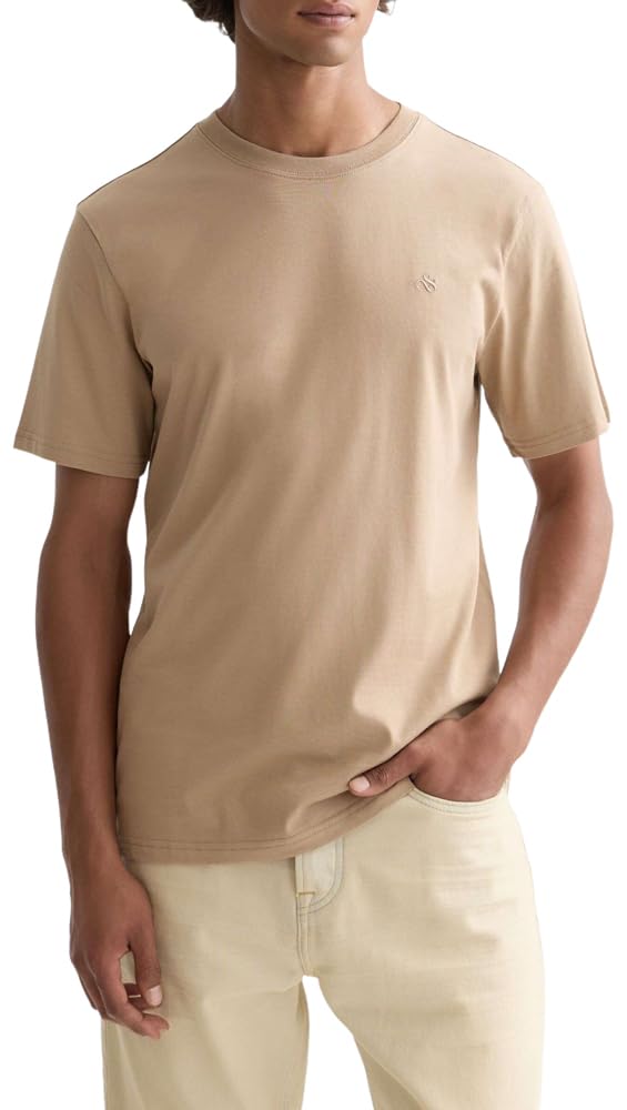 Scotch & Soda Mens Essential Logo T-Shirt, Amphora, L UK