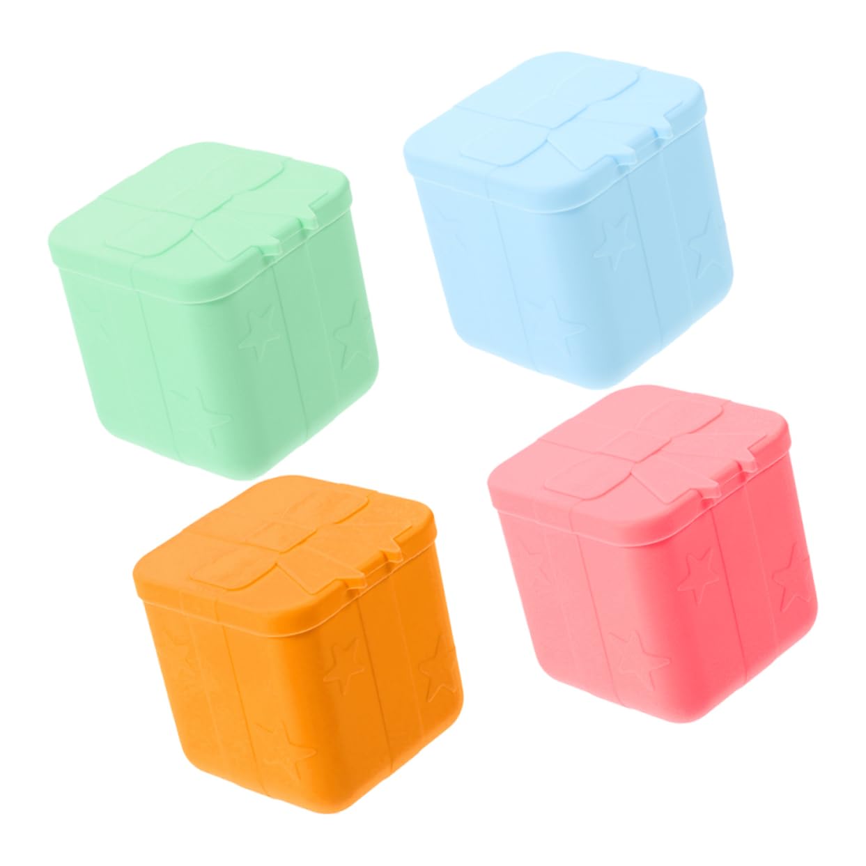 Cabilock 2 Set Di Mini Contenitori Per Condimenti Per Insalata Coperchi in Silicone Per Salse Contenitori Per Condimenti Per Scatole Da Pranzo 4 Pezzi * 2