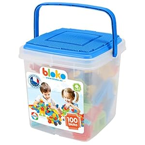 BLOKO Baril de 100 Placa Azul, Multicolor, 232321 (MBI International 503552)