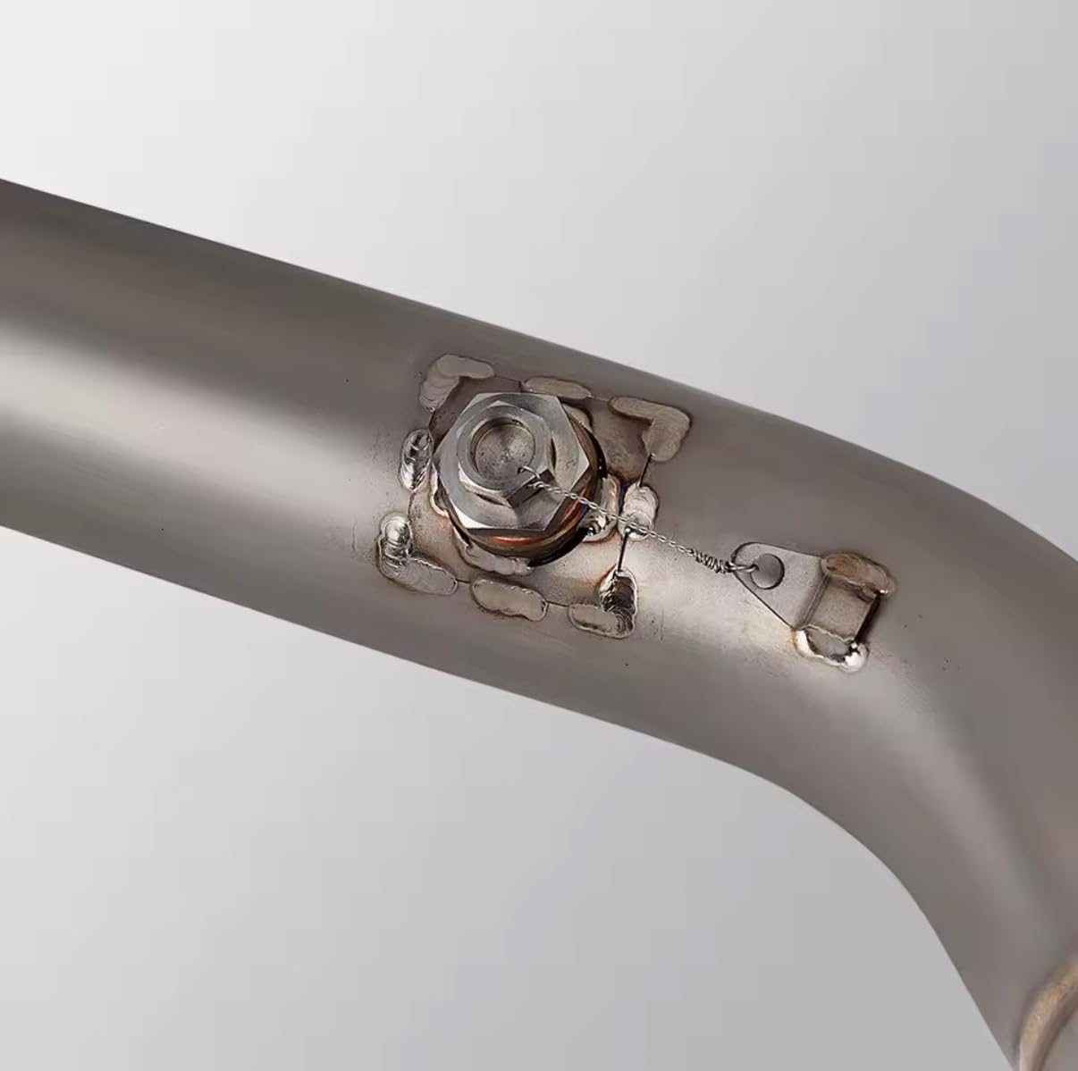 Decatalizzatore in Titanio per Yamaha R1 e MT-10 2016-2025, Raccordo Scarico a Y con Fascette