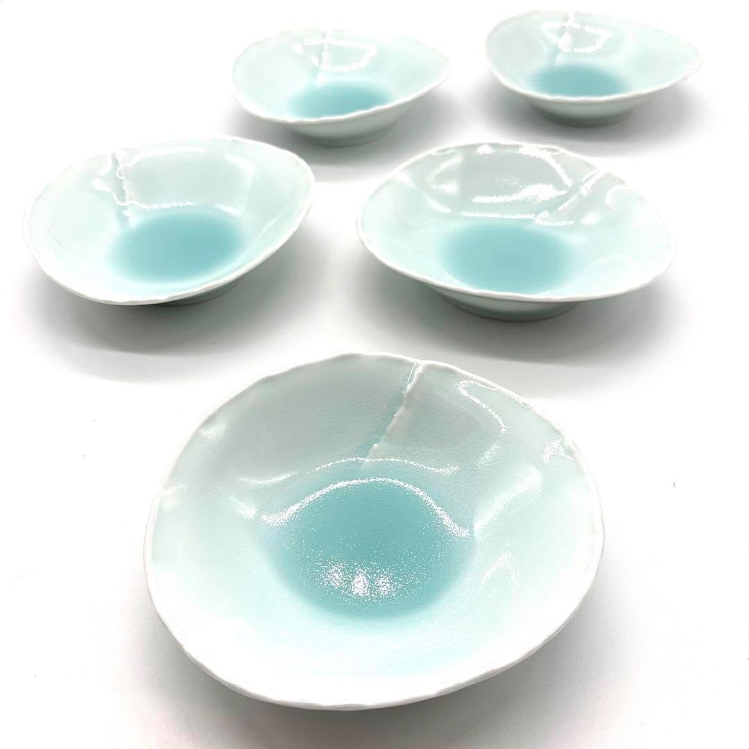 藤巻製陶 有田焼 青白磁 継ぎ合わせ銘々皿揃 - WIKILUX.EU