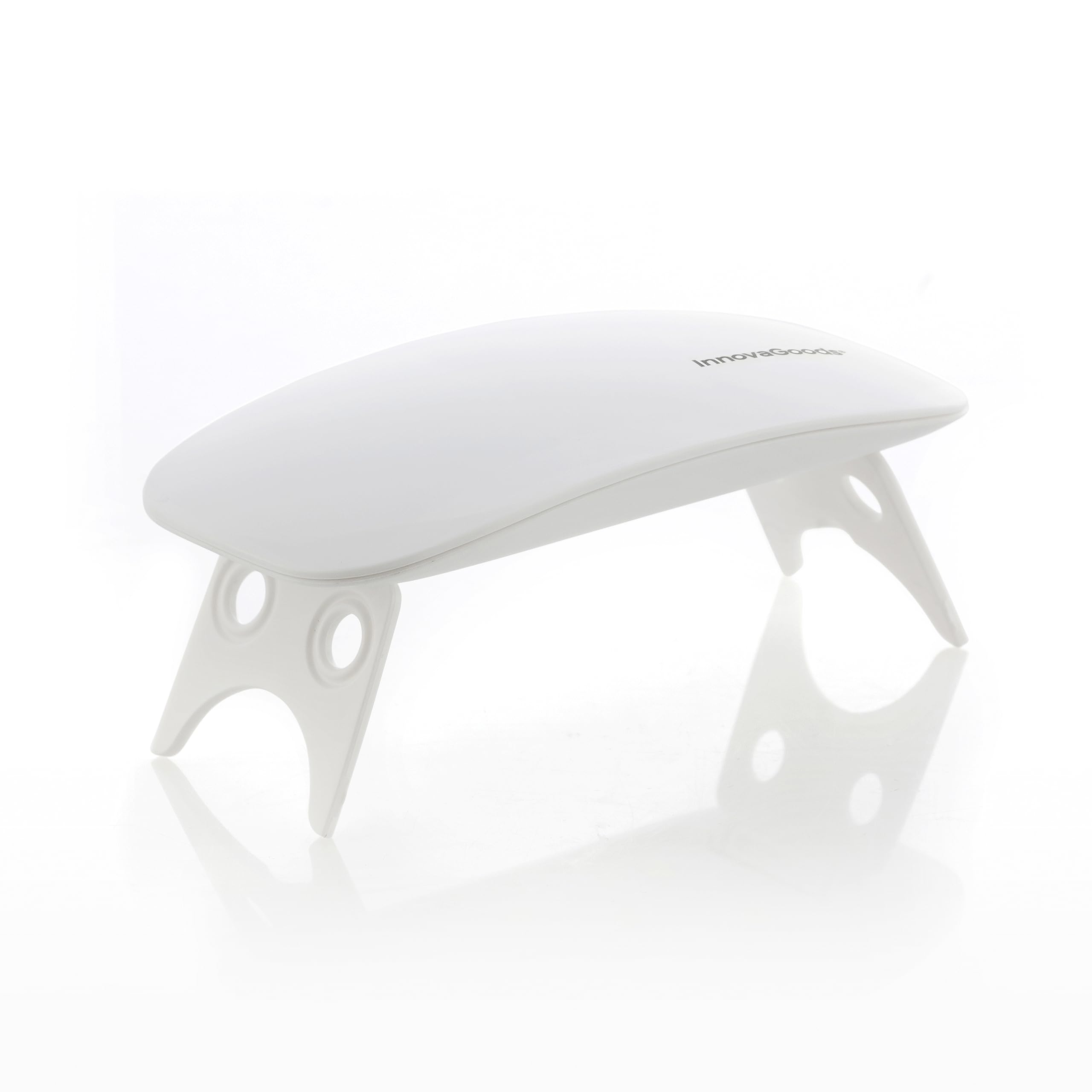 InnovaGoods® lampara uñas semipermanentes, kit uñas semipermanentes, uñas de gel, lampara uv led secador de uñas profesional, 6 LED-UV dual, Temporizador 45/60 s, Color Blanco