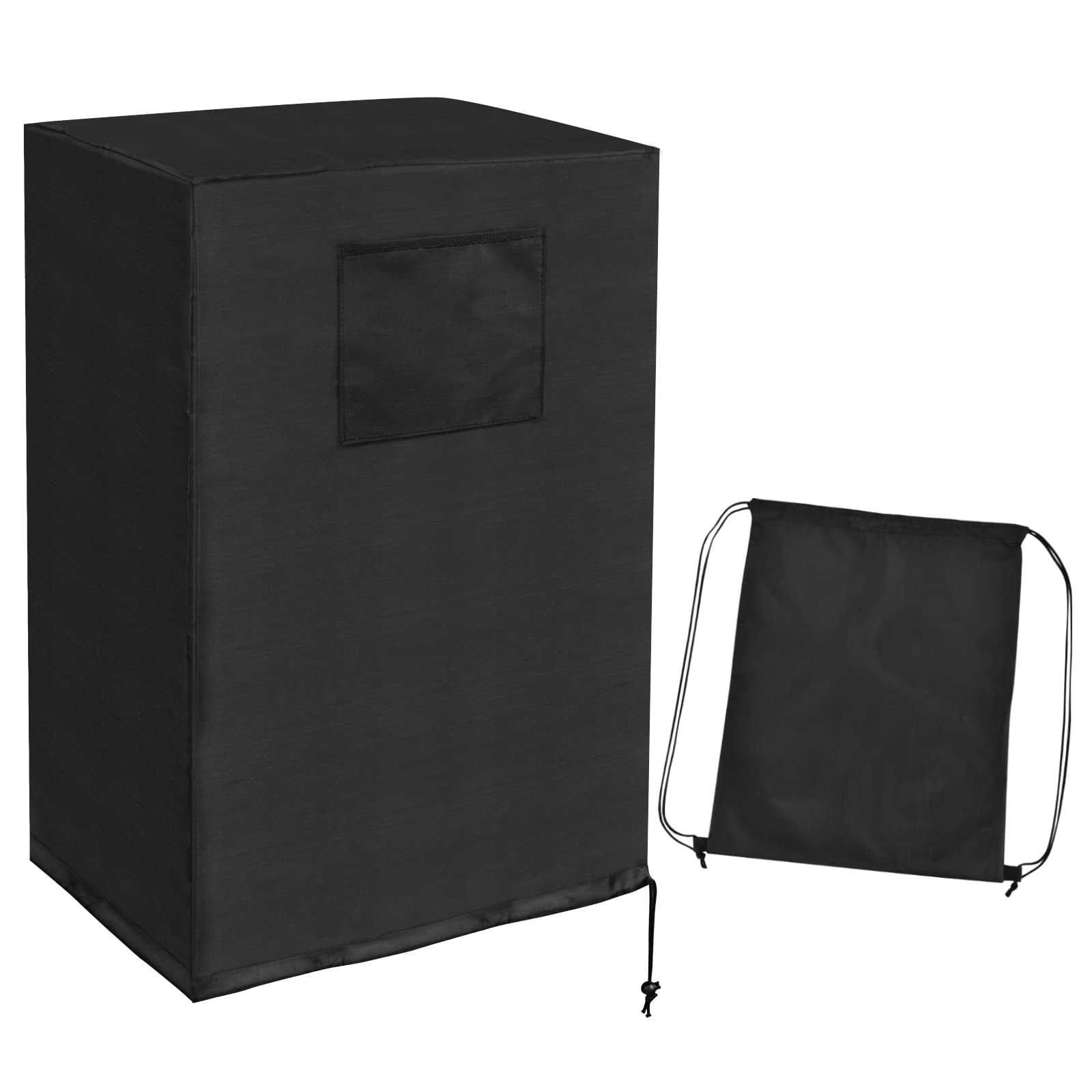 Ailelan Portable Air Conditioner Cover, 420D Fabric Wateproof AC Cover Indoor, 30 x 19 x 16 inches Anti-Dust Portable Air Conditioner Storage Bags, Protection Cover with Accessories Pouch (Black)
