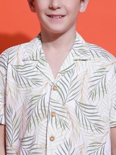 Image of Li'l Tomatoes Boys 100% Cotton Night Suit | Summer Printed Shirt & Shorts Set | Soft & Breathable Sleepwear | 9-16 Years