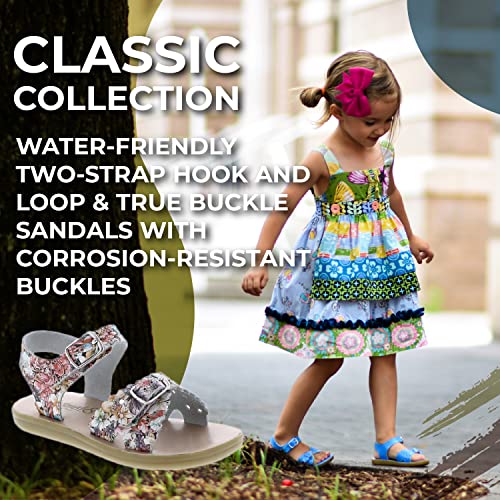 Image of FOOTMATES Ariel and Eco-Ariel Waterproof Sandals for Girls and Boys with Slip-Resistant, Non-Marking Outsoles and Strap Closure