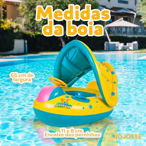 Boia Infantil com Cobertura Solar e Fralda Integrada - Segurança e Conforto para Bebês de 6m a 3 ano