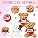 Hungdao 16 Pcs Valentine's Day Bear Bulk 10 Inch Soft Valentine Stuffed Animals Cute Hug Gift Teddy Bear with Heart and Rose for Her Girlfriend Lover Wedding Anniversary Decoration