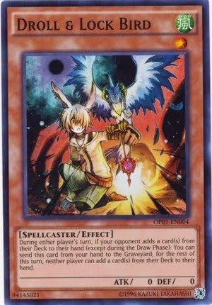 YU-GI-OH! - Droll & Lock Bird (OP01-EN004) - Paquete de torneo OTS 1 - Edición ilimitada - Super Raro