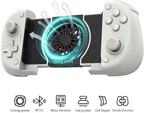 Controle gamepad Data Frog X3 com com resfriamento, Hall Efect, Android, PC