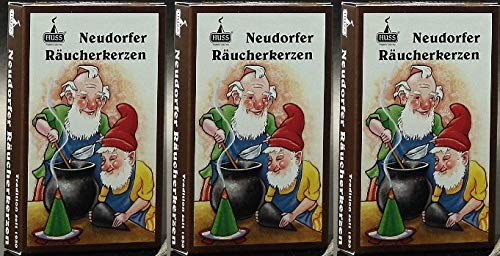 Huss - Neudorfer Räucherkerzen Weihrauch-Duft (3 mal 24 Stück)