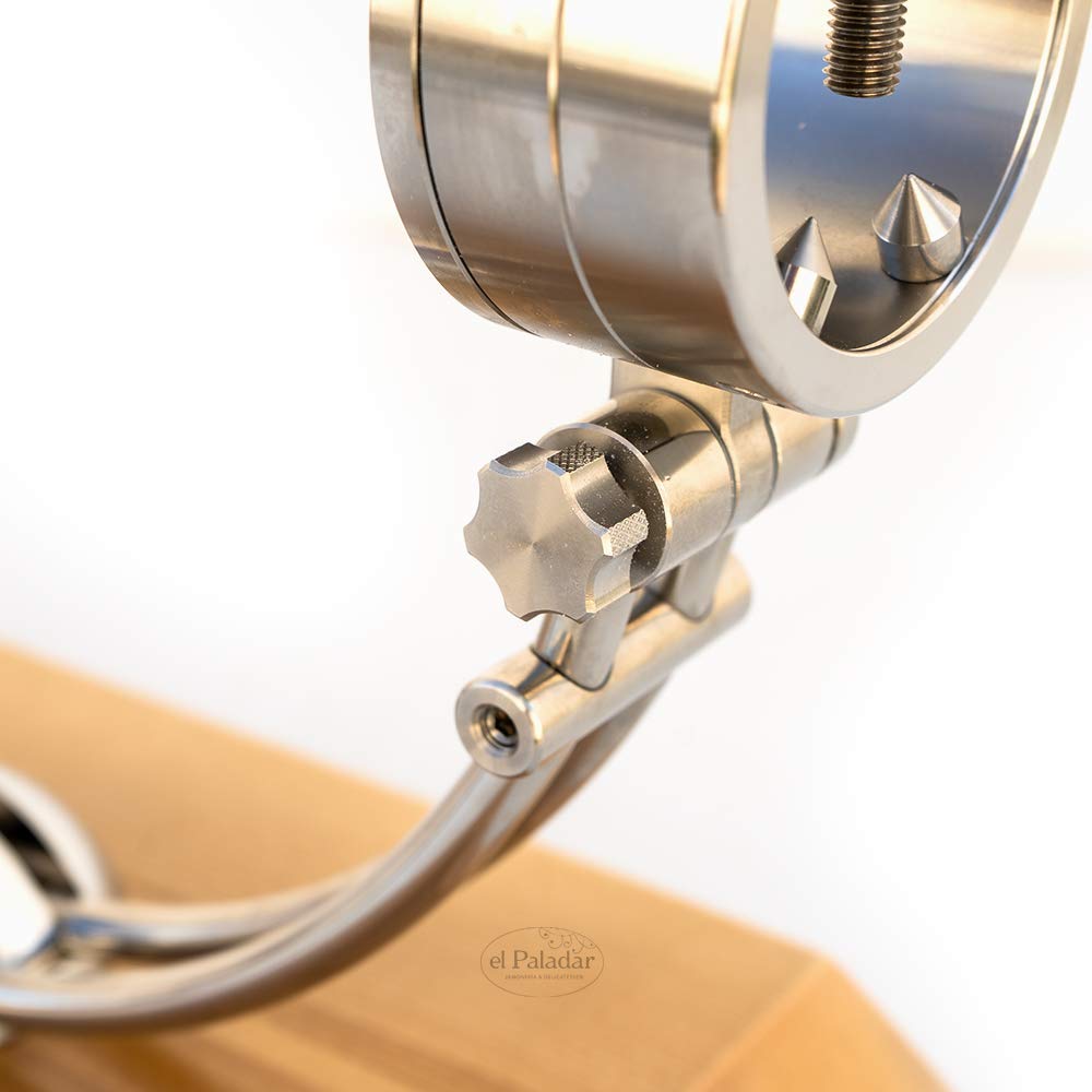 Jamonero Afinox Primus con base de madera de fresno – soporte profesional para corte de jamón con diseño elegante y máxima estabilidad