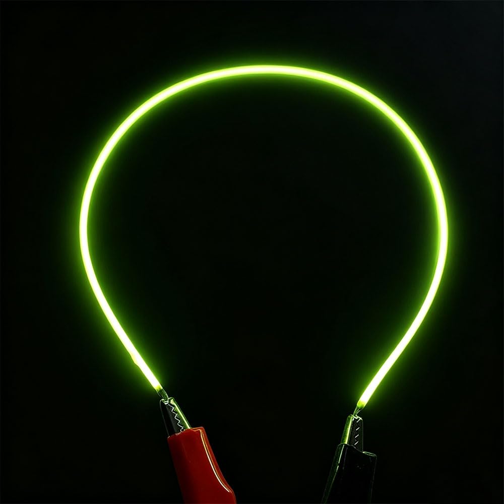 6PCS Flexible Led Filament 3V LED COB Flexibles Filament 80mm 60mm 300mm 130mm Lampe Teile LED Diode Beleuchtung Streifen Dekoration Grün 450mm