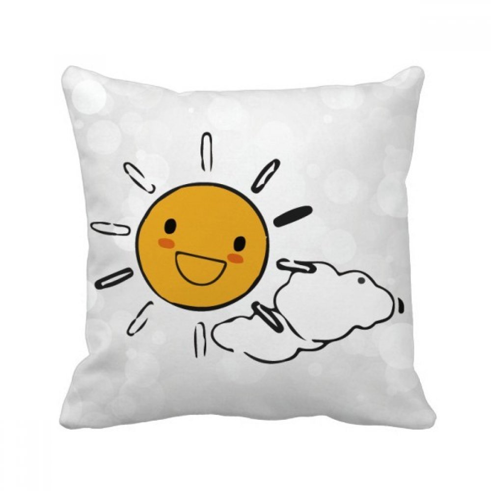 Coussin Météo Soleil Idéal Décoration Canapé Salon Confortable 40x40cm