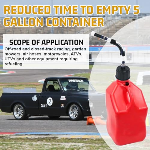 Image of Racing Fuels Filler Hose & Cap Kit fit VP Racing Fuel Jug 5.5 Gallon, 2Pcs