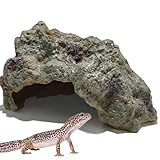 Reptiliengestein Reptilienversteck Höhle Versteck Terrarium Habitat Dekor Höhle Ornament für kleine Eidechsen Schlange Schildkröte Frösche Amphibien klein