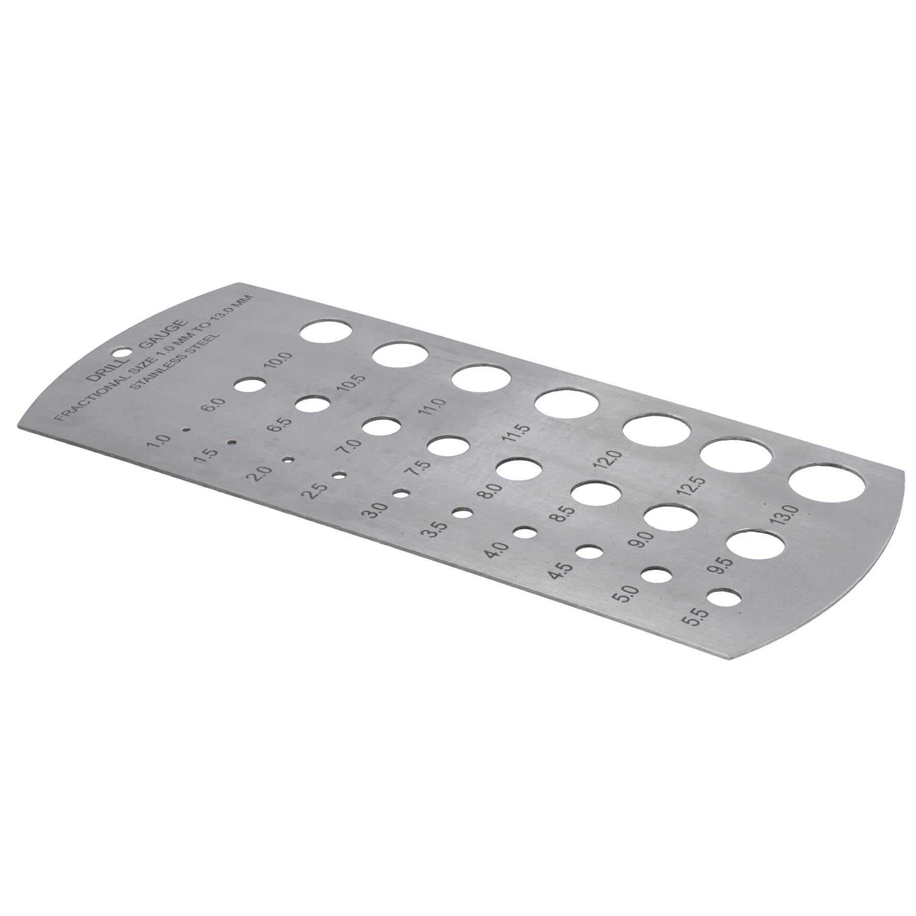 Jauge de taille de foret fractionnel métrique et impérial 1 à 13 mm et mesure 1/16 à 1/2"