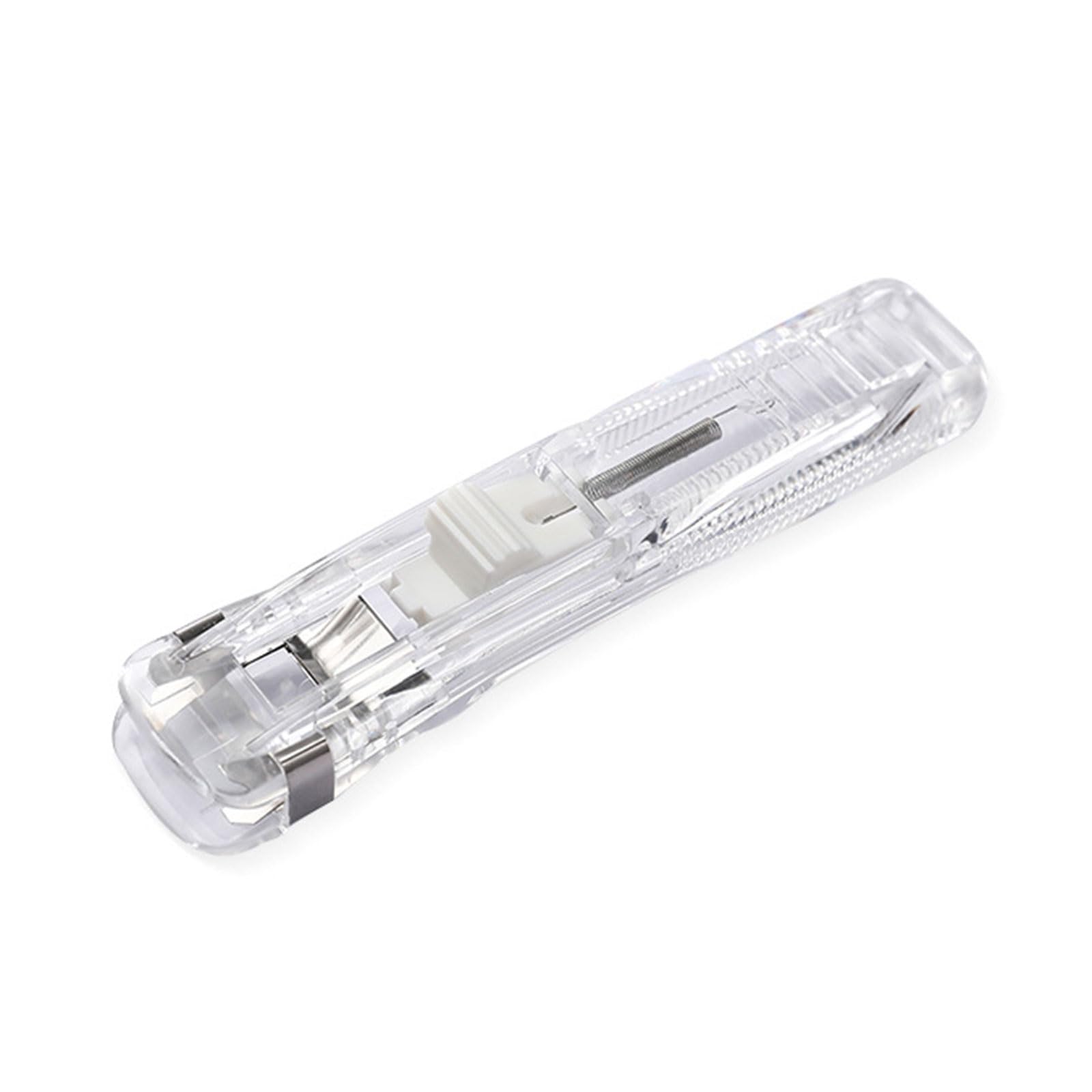 Handheld Paper Clip Clamp Dispenser Refillable File Clamp Holder Reusable Paper Clamp Metal File Clip Clamp for Office