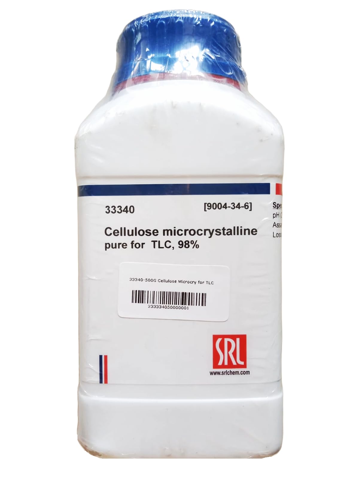 SRL Cellulose Microcrystalline Pure for TLC, 98%, 500Gm, CAS : 9004-34-6, Storage: Room Temperature, Shelf Life: 60 Months, for laboratory and industrial use (B0CMPB6XZB) Amazon Price History, Amazon Price Tracker