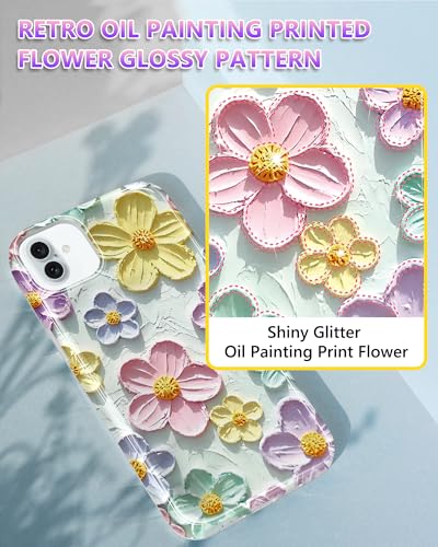 Coque iPhone 16 Plus silicone souple mince imprimé fleur menthe