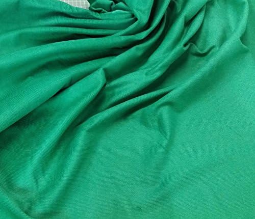 CLEARANCE: Emerald Green Colour Cotton Jumbo Corduroy Fabric - per metre- 5 wale - 300 gsm - 112 cms wide