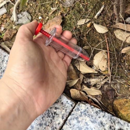 Dispensador de semillas estilo jeringa para jardín miniatura 6