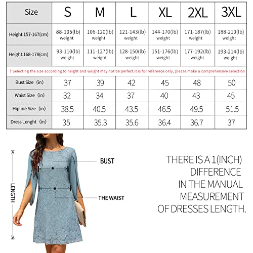 Wedding Guest Dresses For Women,Cocktail Dress,Dresses For Weddings As A Guest, Lace Chiffon Evening Dress Lightblue #TOP5