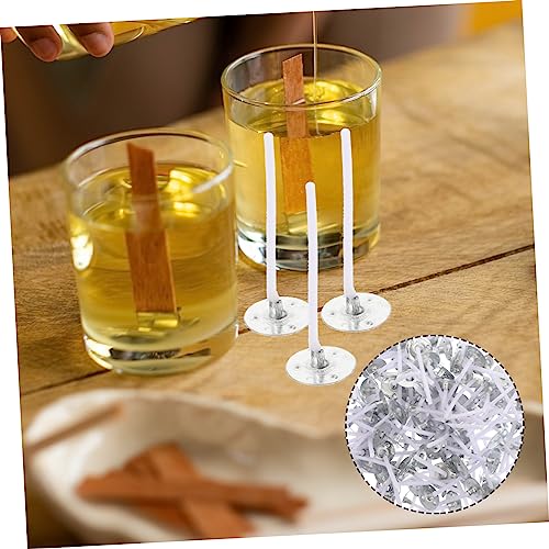 240 piezas de mechas para velas con base de aluminio miniatura 3
