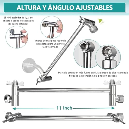 Reviews y listado de Regadera para baño alta presion los más recomendados. 27 Imagen adicional