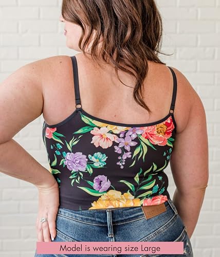 DAVIN & ADLEY Amelia Crop Cami, Hands Free Pumping & Nursing Swim Top, Clip Free2