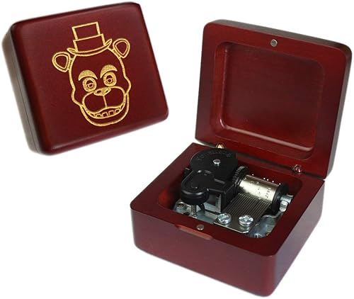 Caja de música vintage con mecanismo tallado de madera, cajas musicales, regalo para cumpleaños, día de San Valentín, Navidad (Toreador, caja rojo