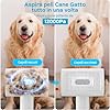 Morpilot Tosatrice per cani con aspirapolvere, super aspirazione con 12000 Pa aspira il 99,99% dei peli di animali domestici