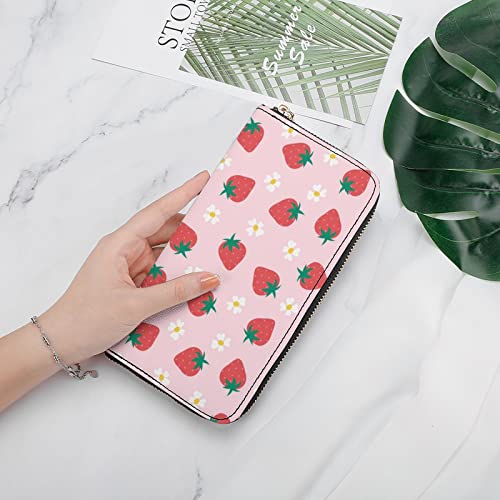 Strawberry Wallet PU Leather, Strawberry Purse Phone Money Credit Card Holder4