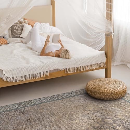 Tapis vinyle 120x180 cm dentelle délicate floorart de qualité - 4