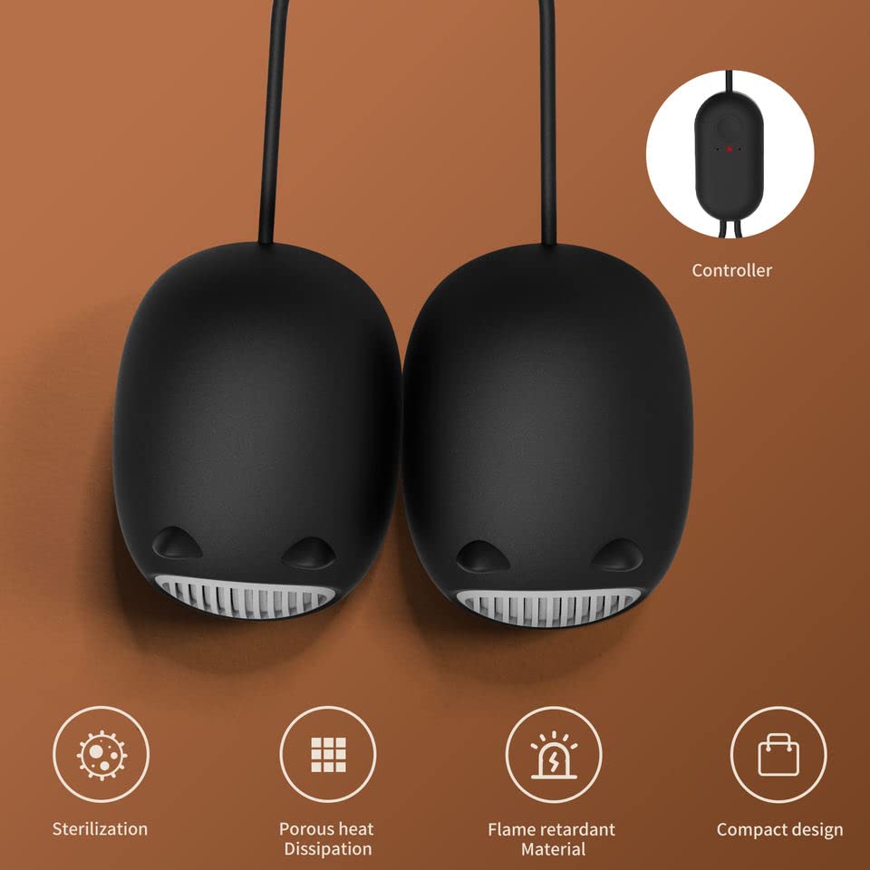 Schoenendroger, elektrische schoenendroger en warmere sokkendroger Elimineer slechte geur, Mini-schoenen ozon-deodorant met 3 timing-modi, 360 graden luchtstroom ontgeurd - Image 6