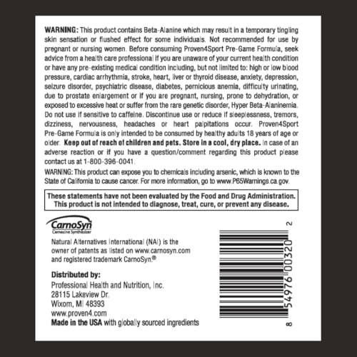 Image of Proven4 Pre Workout Powder for Men and Women with Creatine - Beta Alanine - Caffeine, NSF Certified preworkout Energy Supplement Fruit Punch 30 Servings