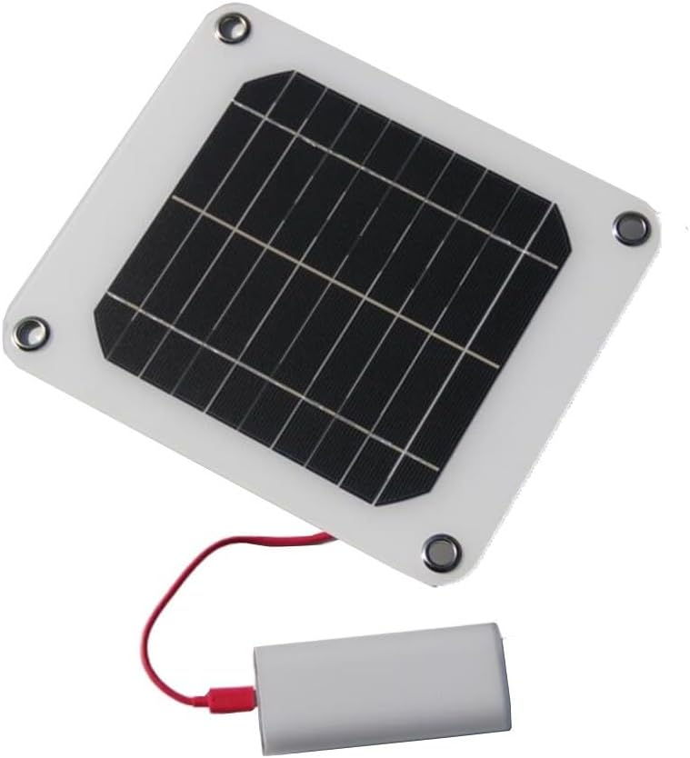 5W 5V Monocrystalline Solar Panel with USB Output for Outdoor Camping, Hiking & Remote Use – Portable Lightweight Solar Charger for Mobile Phones and