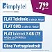 Produktbild Handyvertrag simplyTEL LTE 5000 - ohne Vertragslaufzeit (FLAT Internet 5 GB LTE mit max. 50 MBit/s mit deaktivierbarer Datenautomatik, FLAT Telefonie, FLAT SMS und EU-Ausland, 7,99 Euro/Monat)