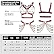 Damen Body Harness BH Punk Strumpfband Elastisch Verstellbarer BH Tanz Karneval Gothic Kostümzubehör