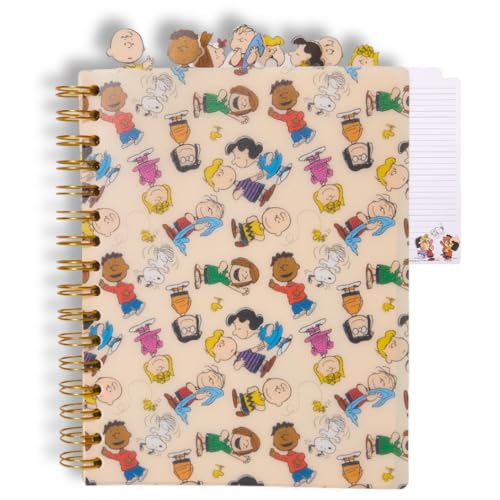 Peanuts Gang Journal Notebook, Spiral Bound, 144 Lined Pages, 8 x 7 inches &ndash; Peanuts Snoopy...