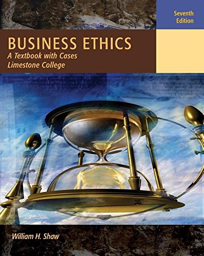 Business Ethics: A Textbook with Cases, Limesto... 1111305927 Book Cover