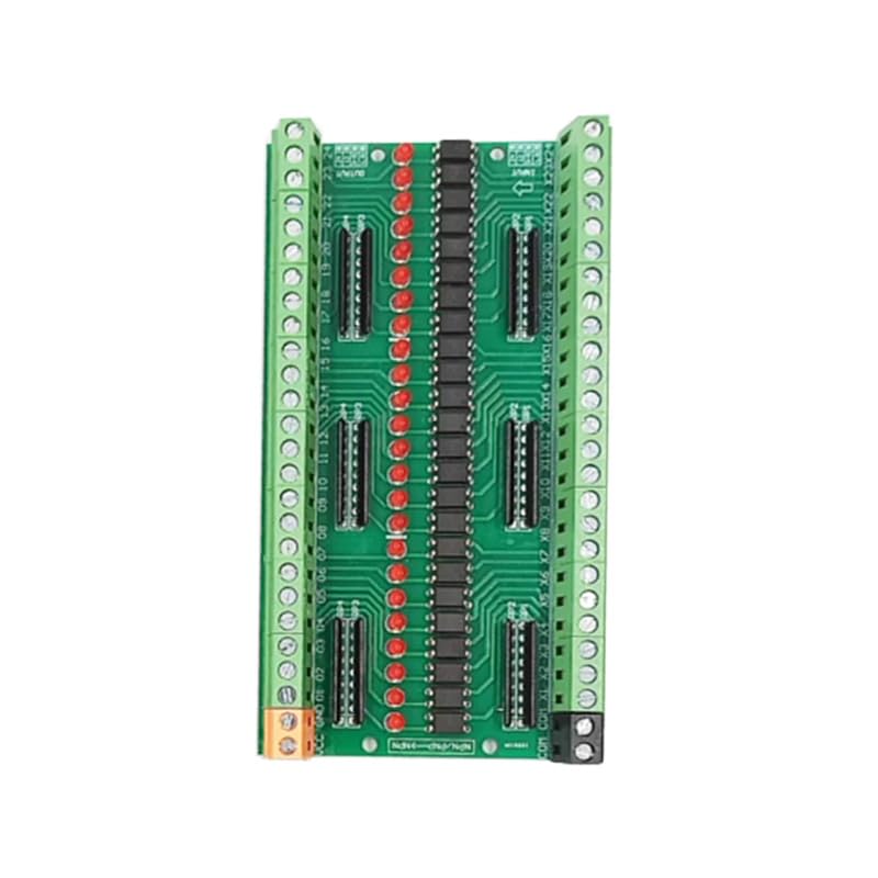 2PCS DC 3.3V 5V NPN Low Level Output 24-Channel Optocoupler Isolation Board Signal Converter Opto Voltage Isolation Module
