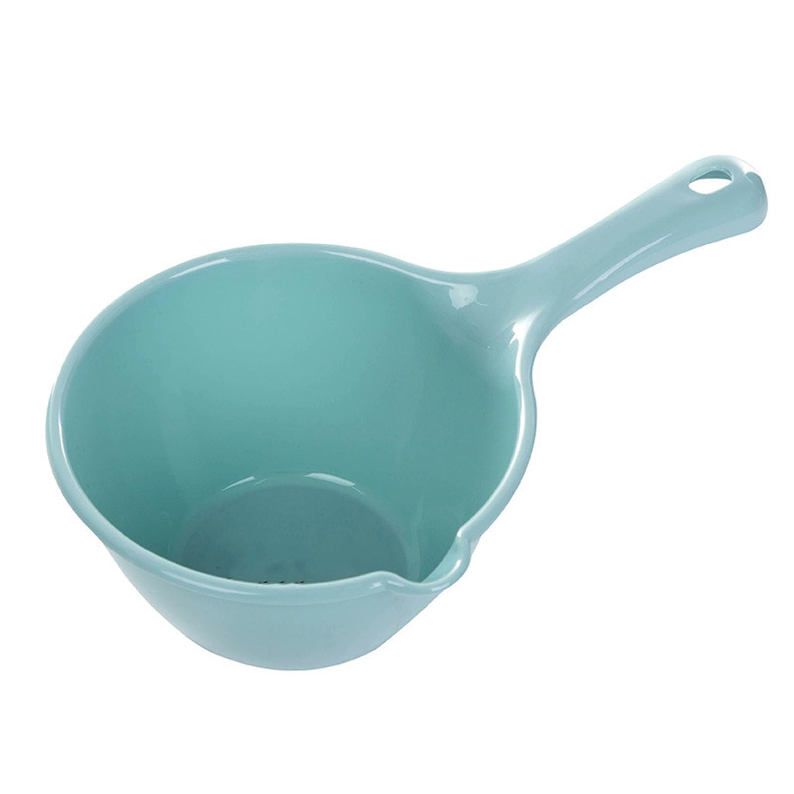 Water Scoop, Large Capacity Water Ladle with Long Handle Design Water Thick and Durable Plastic Bath Scoop Shower Bucket for Kitchen Cooking and Pouring Water (Blue)