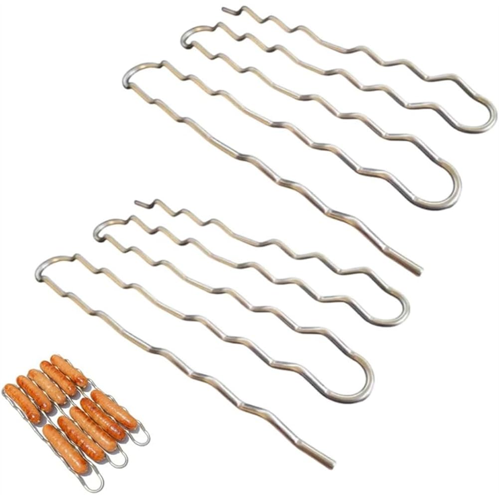 Vjsujehgy For Camping Outdoor Cookout BBQ Sausage Roller Rack(2PCS), Hot Dog,Evenly Cooked Dogs, Hands-Free Rack