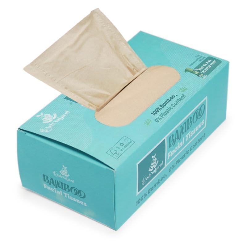 AshNatural 2PLY Bamboo Tissue Paper Box Soft Facial Tissues – 100 Pulls, User-Friendly, Stain Remover Wipes, for Home Car, Kitchen & Travel – Soft Napkin Paper Tissues (Pack Of 3)-picture-27