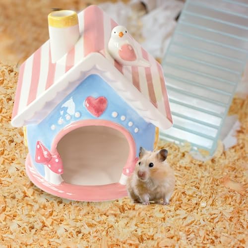 Cachettes de petits animaux hamster lit cool gerbille en céramique