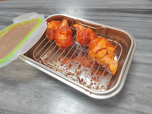 Bol Mezclador para Empanar de Acero Inoxidable 2.6QT con Tapa miniatura 6