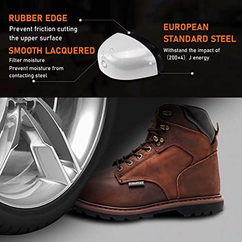 Work Safety Boots for Men Durable Crazy-Horse Leather Indestructible Steel Toe Waterproof and Non-Slip Better Warmth Men Work Shoes4