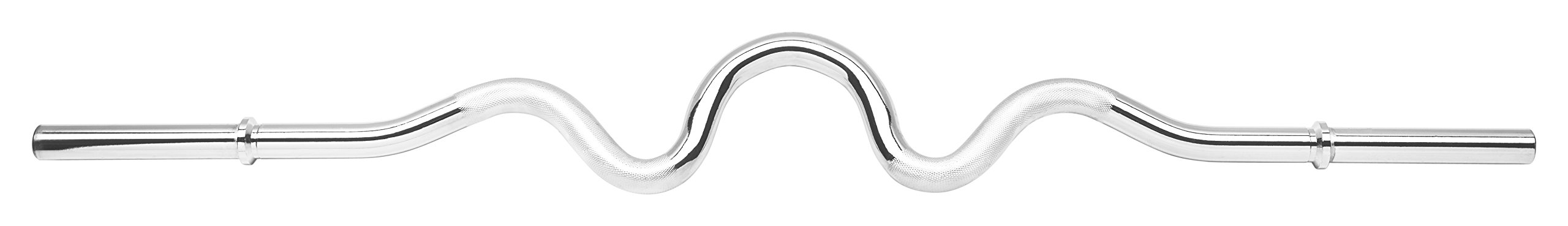 Bad Company Super SZ-Hantelstange 120/122 cm mit Gewinde -oder glatter Auflagefläche inkl. Verschlüssen 30/31 mm I SZ-Curlstange verchromt oder schwarz beschichtet I Max. Gewichtsbelastung von bis zu 250 kg