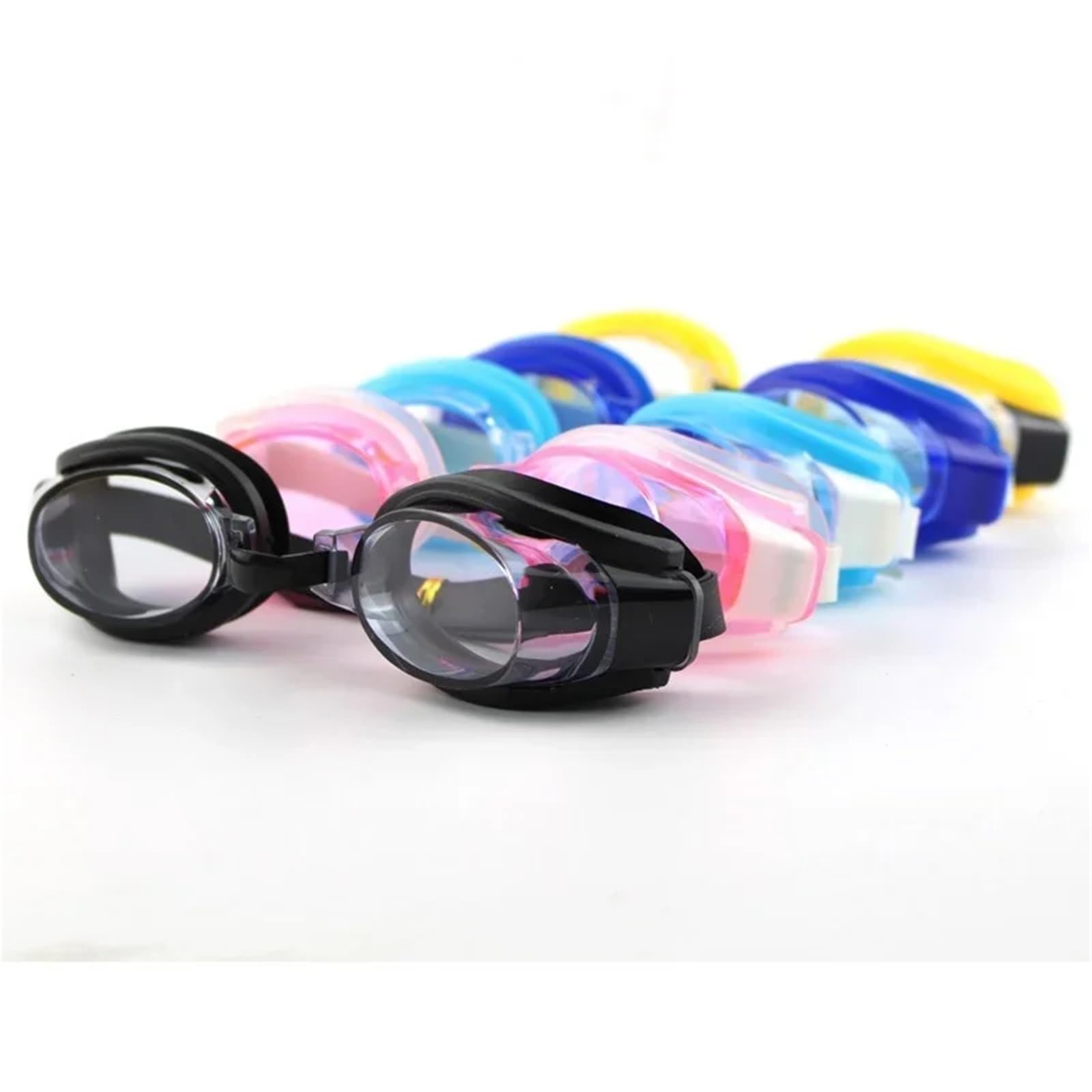 Occhiali Da Nuoto 3 pezzi bambini bambini adolescenti occhialini da nuoto regolabili occhiali da nuoto occhiali da vista occhiali da vista costumi da bagno sportivi tappi for le orecchie e clip for na